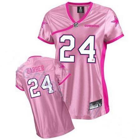 Marion Barber #24 Pink Dallas Cowboys Women's Jersey