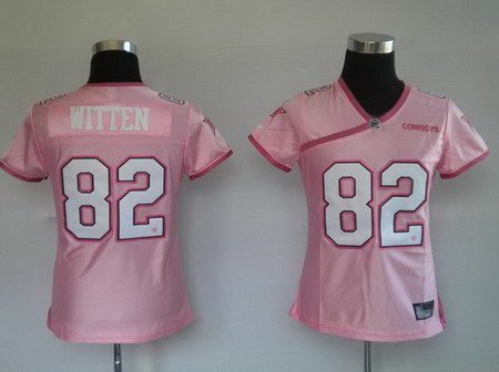 Jason Witten #82 Pink Dallas Cowboys Women's Jersey