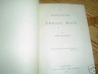 Shakespeare Phrase Book