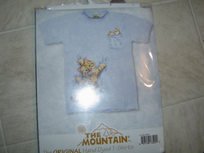 XL Original Hand Dyed T-Shirt Kitty & Mouse