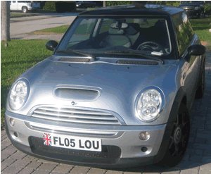 Customized Front Registration Plate