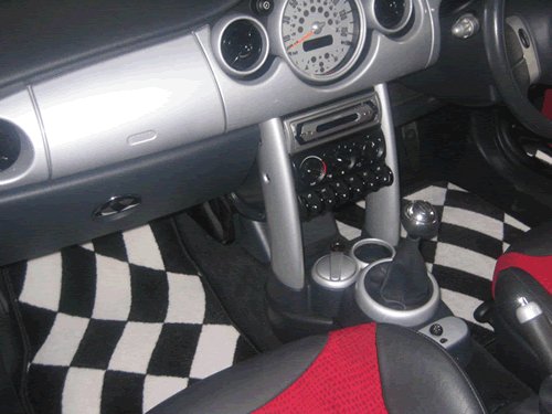 Mat Set for US Mini - Checkered Flag