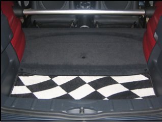 Mat Set for US Mini Convertible - Checkered Flag