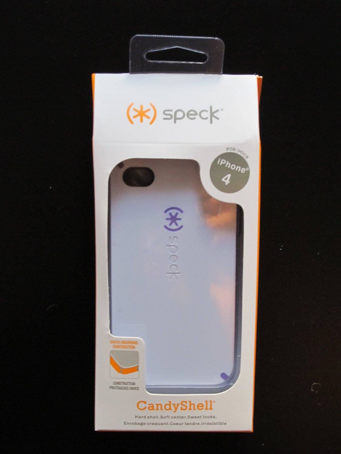 New Speck CandyShell case for iPhone 4 (White/Purple)