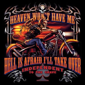 Demon Rider Biker Shirt size medium