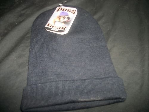 PUGS GEAR KNIT HAT~NAVY BLUE~