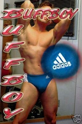 BUFFBOY ADIDAS LYCRA HIGHSCHOOL ISSUE SWIMSUIT ROY