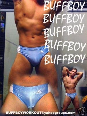 BUFFBOY ADIDAS LYCRA HIGHSCHOOL ISSUE SWIMSUIT pb s