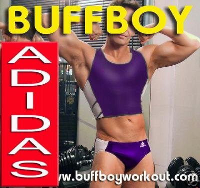 BUFFBOY ADIDAS LYCRA TRIATHLETE SINGLET SET PR MED