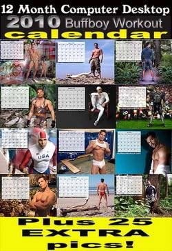 BUFFBOY CALENDAR & CHRISTMAS CD - LYCRA SPANDEX