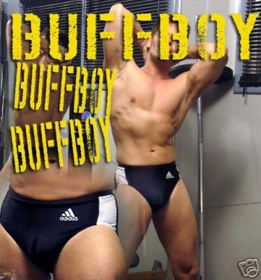 BUFFBOY ADIDAS LYCRA TEAM SWIMSUIT-HIGHSCHOOL ISSUEbk L