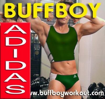 BUFFBOY ADIDAS LYCRA TRIATHLETE SINGLET SET GN XLG