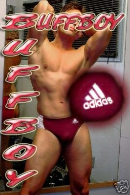 BUFFBOY ADIDAS LYCRA TEAM SWIMSUIT-HIGHSCHOOL SSUEmn xl