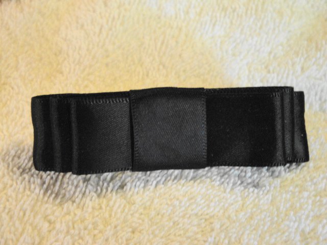 Black Satin Dior Barrette New Classy Handmade