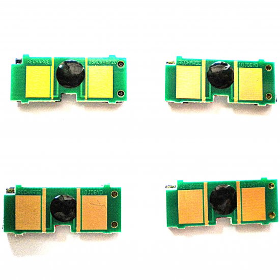 4 pcs Hp 1500 2500 2550 Toner cartridge chip