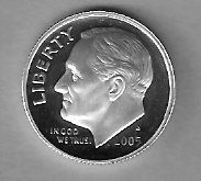 2005 90% Silver Proof Dime Coin From Proof Set