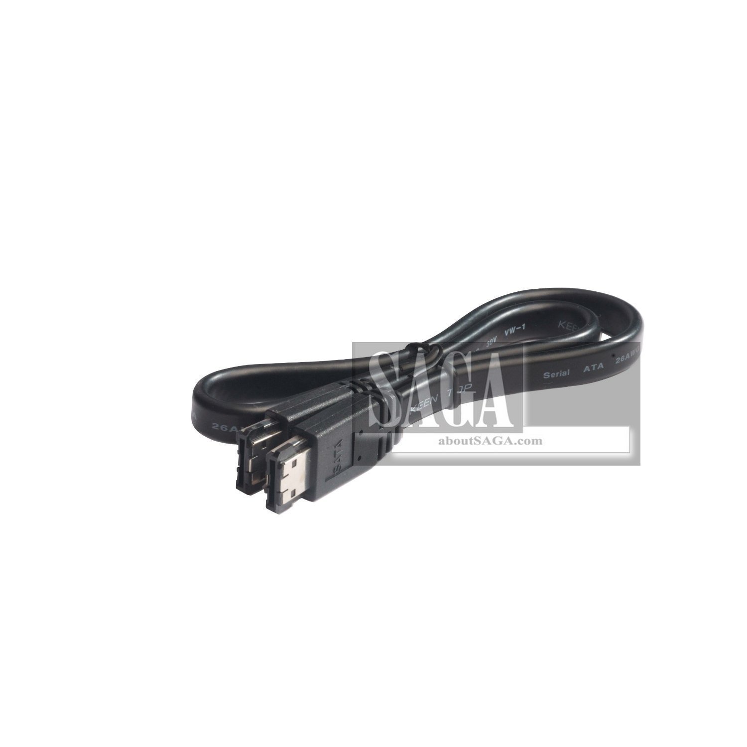 AboutSAGA 1.5ft Thick 26 AWG SATA III ESATA TO ESATA (m to m)