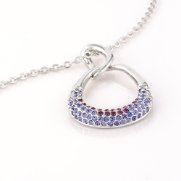 Swarovski Crystal Necklace Pendant - Zuri (Violet)