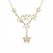 Swarovski Crystal Necklace - Stellar (Gold)