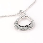 Swarovski Crystal Necklace Pendant - Zuri (Jet)