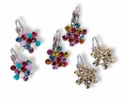 Swarovski Crystal Earrings : 'FLORA' Clasp