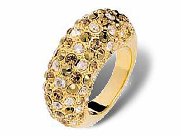 Swarovski Crystal Ring âCREOLEâ Gold