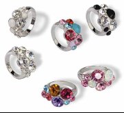 Swarovski Crystal Ring âWATERFALL"