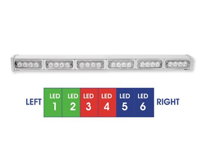 Custom 6 LED Module Streamlined Ultra Slim Arrowstick