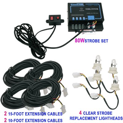Advanced Hideaway Strobe Lights (4 Strobe Kit)