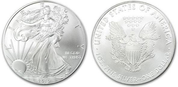 2010 American Eagle 1 Troy Oz. Silver Coin, .999 Fine