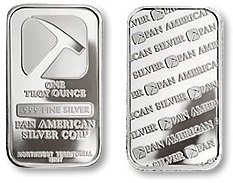 Pan American Silver Bullion Bar 1 Troy Oz