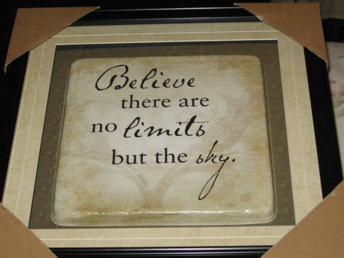decorative framed plaque