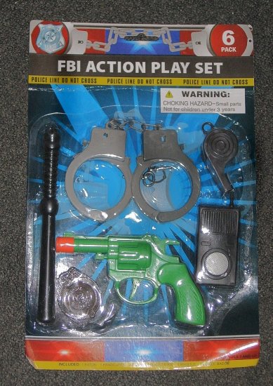 FBI action play set