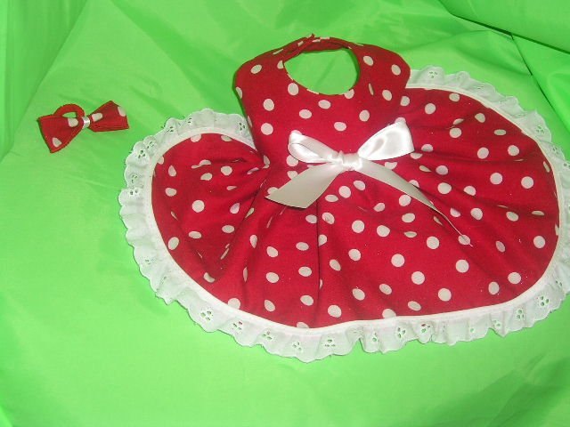 Minnie Mouse dog dress clothes custom made s / xs