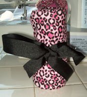 Pink Cheetah 16 count Crayon Roll