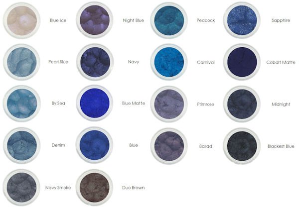 Shadey Minerals Blue Mineral Eye Shadows 5gr