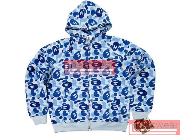 Brand New Bape A Bathing Ape Double-Zipper Hoodie Baby Milo BH06 Size XL