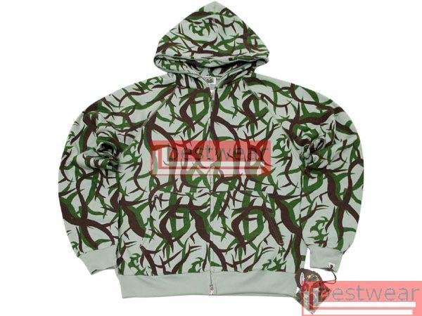 Beand New Bape A Bathing Ape Double-Zipper Hoodie BH07 Size XXL 2XL