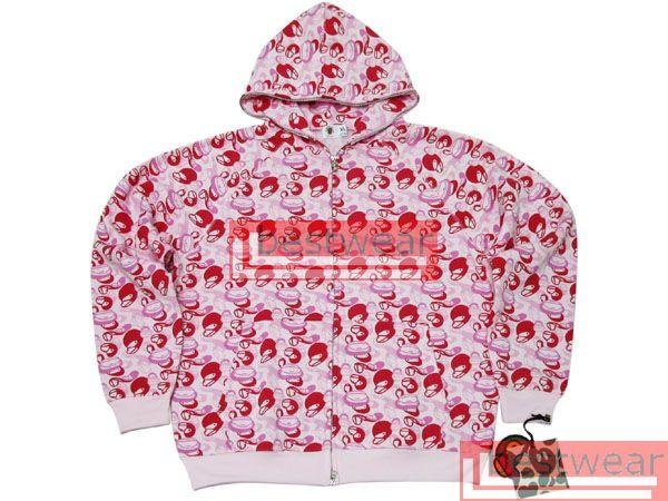 Brand New Bape A Bathing Ape Double-Zipper Hoodie Baby Milo BH17 Size XL
