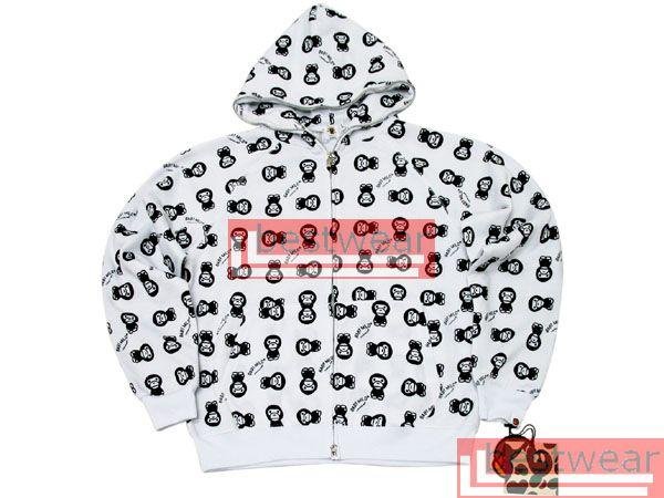 Brand New Bape A Bathing Ape Double-Zipper Hoodie Baby Milo BH11 Size XXL