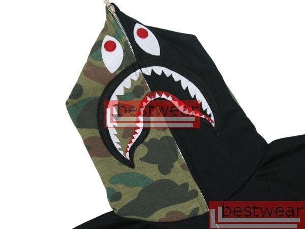 Brand New Bape Bathing Ape BAPESTA Shark Black BH20 Size XL