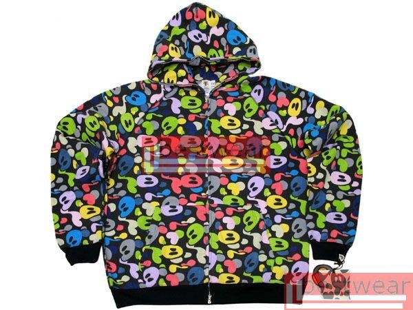 Brand New Bape A Bathing Ape Double-Zipper Hoodie Baby Milo BH13 Size L