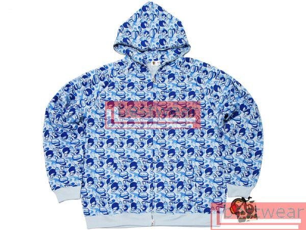 Brand New Bape A Bathing Ape Double-Zipper Hoodie Baby Milo BH14 Size L