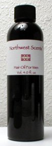 Northwest Scents Hair Oil For Men with emu oil, saw palmetto, ginseng - 4 oz bottle