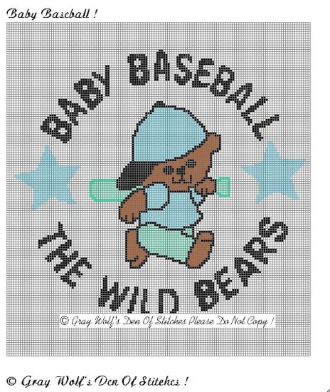 Baby Baseball **Crochet , Knit Afghan Pattern**