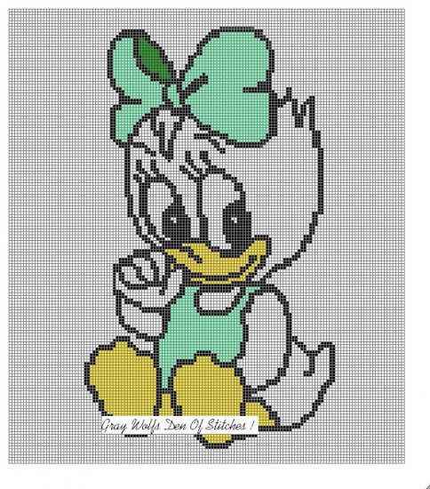 Baby Daisy Duck **Crochet , Knit Afghan Patterns**