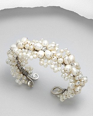 Fresh Water Pearl Bracelet - Natural White