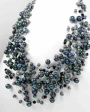 Black Tahiti Freshwater Pearl 18" Necklace