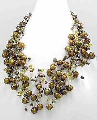Bronze Freshwater Pearl 19" Necklace