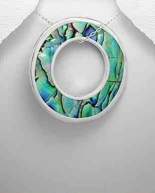 925 Silver Shell Pendant Hoop